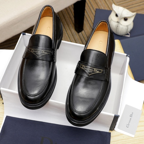 Christian Dior Leather Shoes For Men #1209551 $92.00 USD, Wholesale Replica Christian Dior Leather Shoes