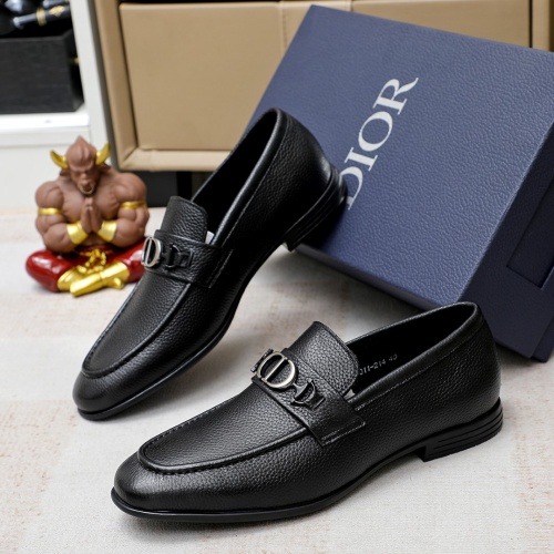 Christian Dior Leather Shoes For Men #1209553 $82.00 USD, Wholesale Replica Christian Dior Leather Shoes