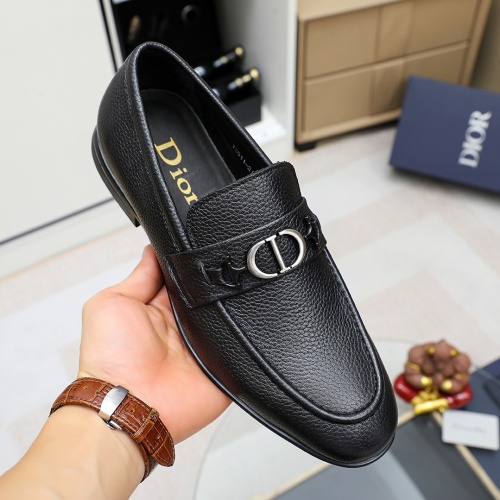 Replica Christian Dior Leather Shoes For Men #1209553 $82.00 USD for Wholesale