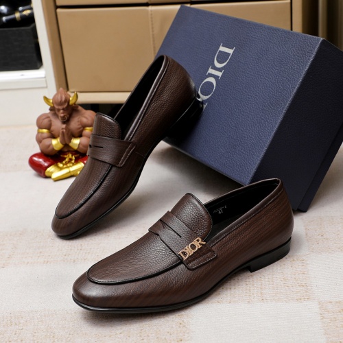 Christian Dior Leather Shoes For Men #1209554 $80.00 USD, Wholesale Replica Christian Dior Leather Shoes