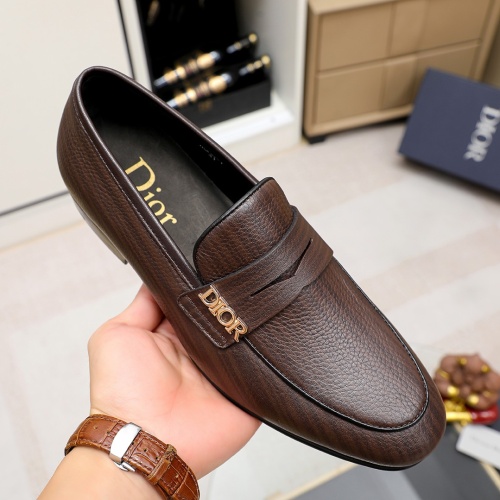 Replica Christian Dior Leather Shoes For Men #1209554 $80.00 USD for Wholesale