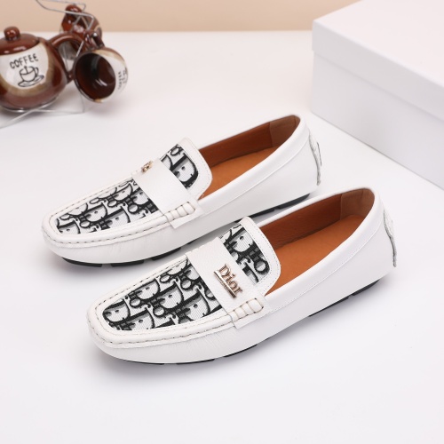 Christian Dior Leather Shoes For Men #1209555 $72.00 USD, Wholesale Replica Christian Dior Leather Shoes