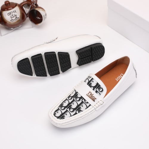 Replica Christian Dior Leather Shoes For Men #1209555 $72.00 USD for Wholesale