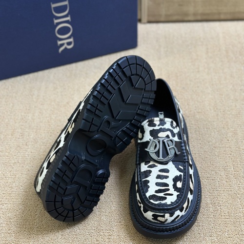 Replica Christian Dior Leather Shoes For Men #1209557 $130.00 USD for Wholesale