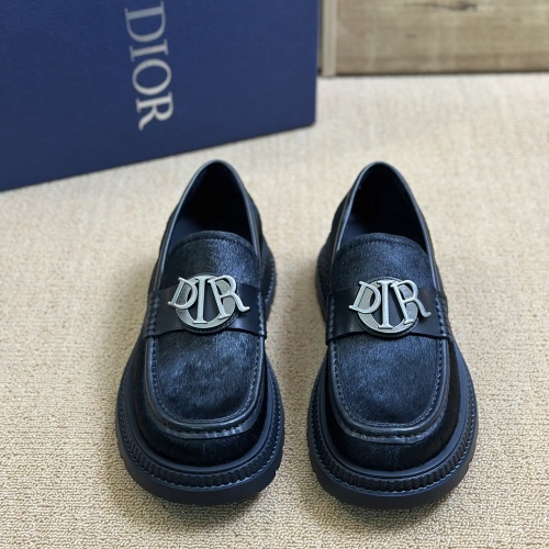 Replica Christian Dior Leather Shoes For Men #1209561 $130.00 USD for Wholesale