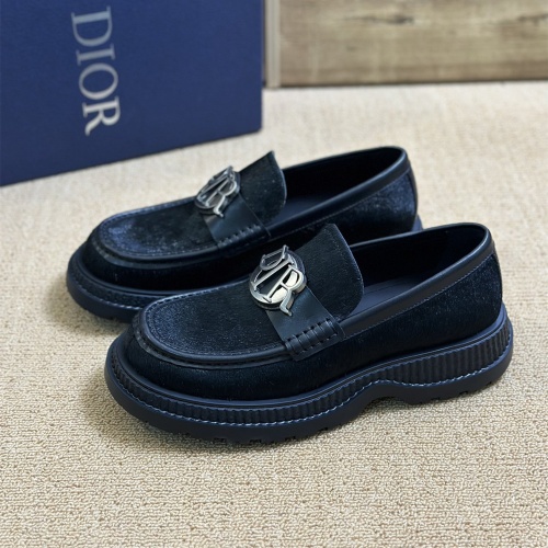 Replica Christian Dior Leather Shoes For Men #1209561 $130.00 USD for Wholesale