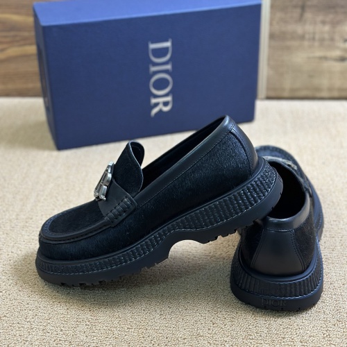 Replica Christian Dior Leather Shoes For Men #1209561 $130.00 USD for Wholesale