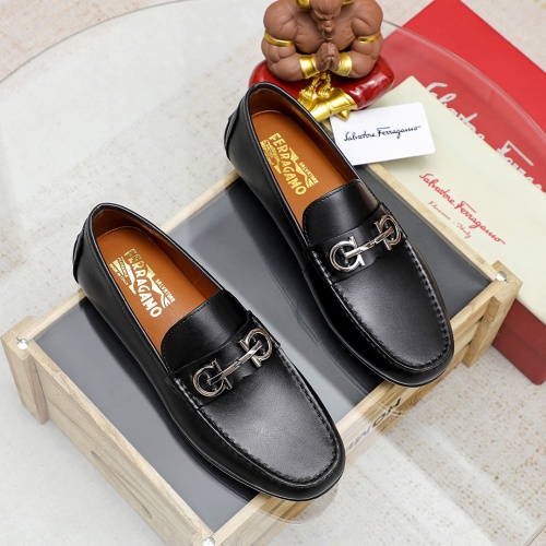 Salvatore Ferragamo Leather Shoes For Men #1209567 $68.00 USD, Wholesale Replica Salvatore Ferragamo Leather Shoes