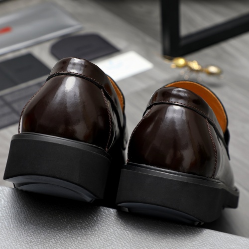 Replica Prada Leather Shoes For Men #1209568 $85.00 USD for Wholesale