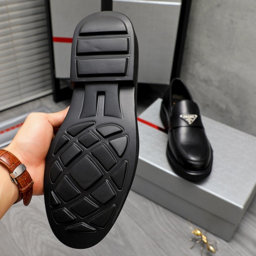 Replica Prada Leather Shoes For Men #1209571 $85.00 USD for Wholesale