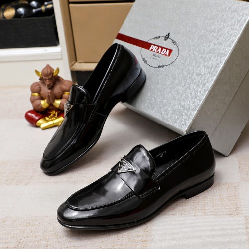 Prada Leather Shoes For Men #1209575 $80.00 USD, Wholesale Replica Prada Leather Shoes