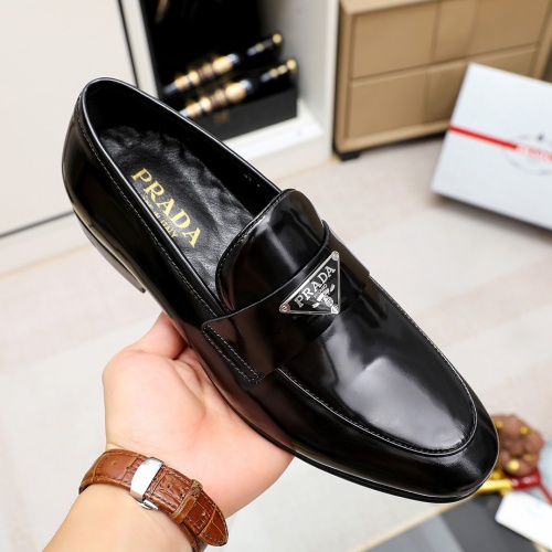 Replica Prada Leather Shoes For Men #1209575 $80.00 USD for Wholesale