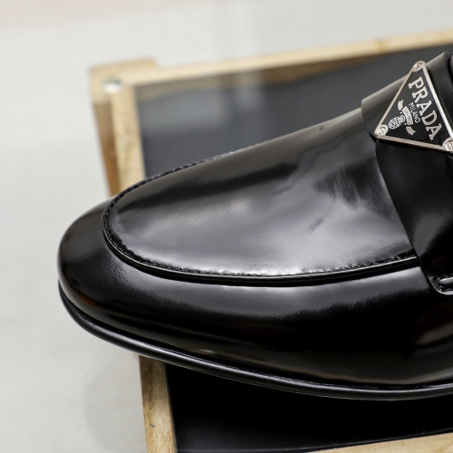 Replica Prada Leather Shoes For Men #1209575 $80.00 USD for Wholesale