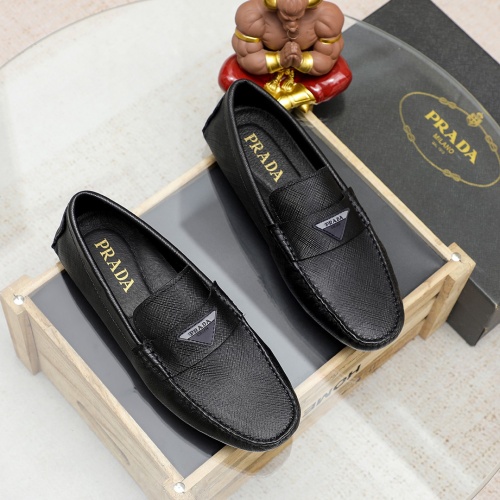 Prada Leather Shoes For Men #1209576 $72.00 USD, Wholesale Replica Prada Leather Shoes