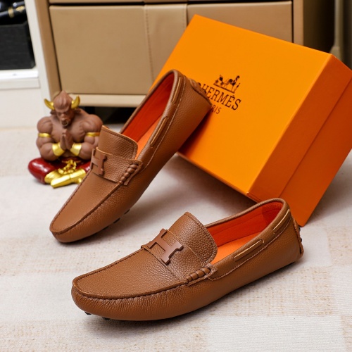 Hermes Leather Shoes For Men #1209632 $72.00 USD, Wholesale Replica Hermes Leather Shoes