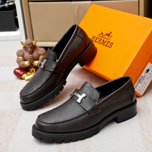 Hermes Leather Shoes For Men #1209636 $82.00 USD, Wholesale Replica Hermes Leather Shoes