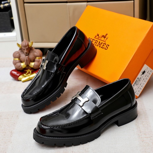 Hermes Leather Shoes For Men #1209638 $82.00 USD, Wholesale Replica Hermes Leather Shoes