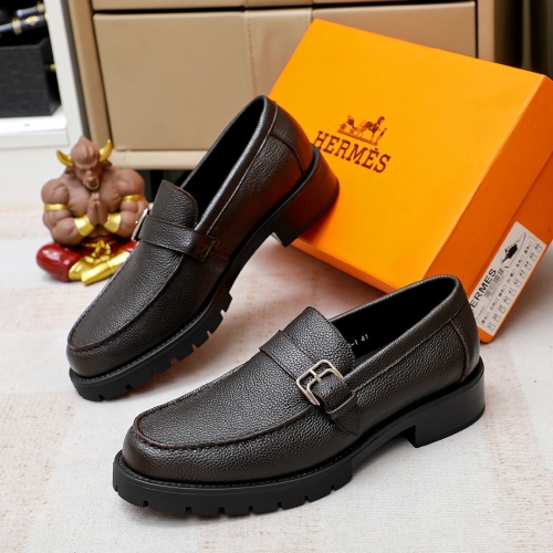 Hermes Leather Shoes For Men #1209640 $82.00 USD, Wholesale Replica Hermes Leather Shoes