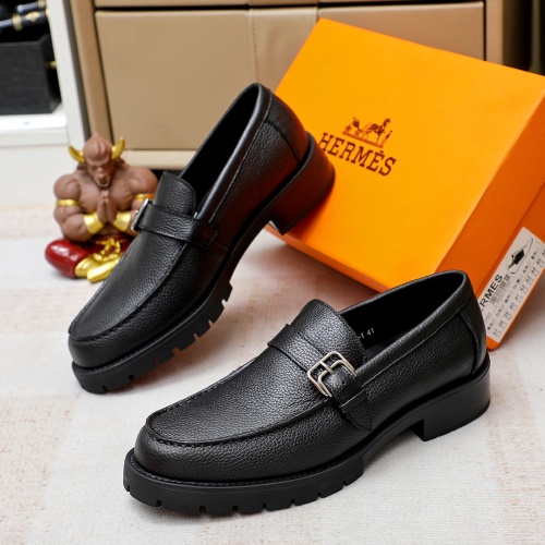 Hermes Leather Shoes For Men #1209641 $82.00 USD, Wholesale Replica Hermes Leather Shoes