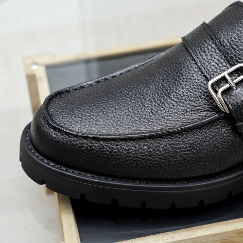 Replica Hermes Leather Shoes For Men #1209641 $82.00 USD for Wholesale