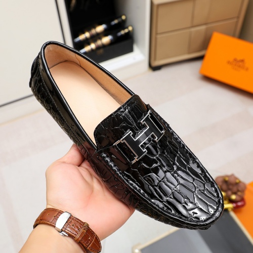 Replica Hermes Leather Shoes For Men #1209644 $68.00 USD for Wholesale