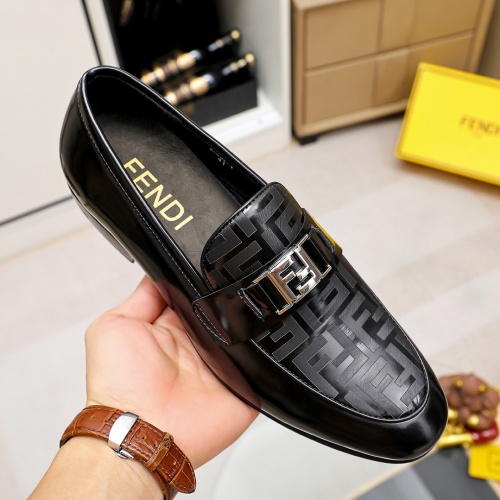 Replica Fendi Leather Shoes For Men #1209668 $80.00 USD for Wholesale