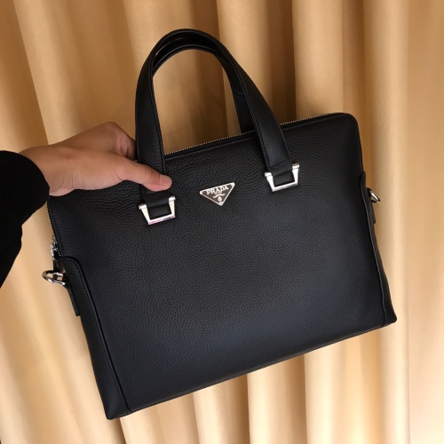 Replica Prada AAA Man Handbags #1209790 $118.00 USD for Wholesale