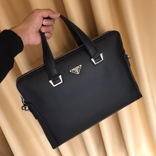 Replica Prada AAA Man Handbags #1209790 $118.00 USD for Wholesale