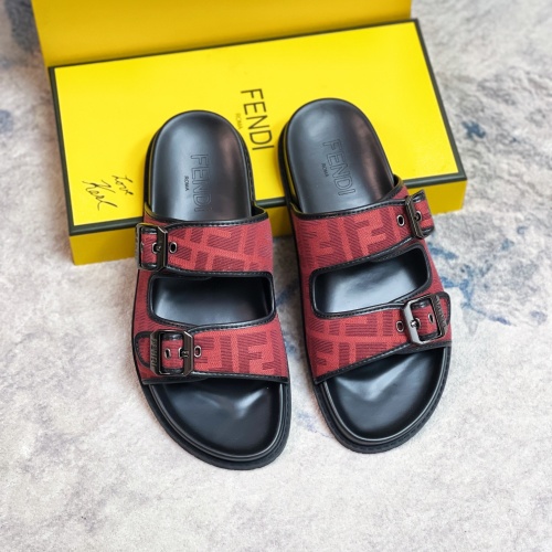 Fendi Slippers For Men #1209882 $56.00 USD, Wholesale Replica Fendi Slippers