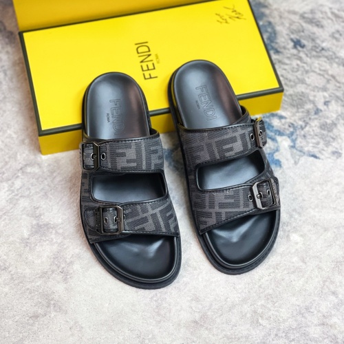 Fendi Slippers For Men #1209885 $56.00 USD, Wholesale Replica Fendi Slippers