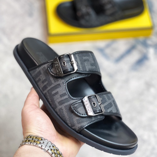 Replica Fendi Slippers For Men #1209885 $56.00 USD for Wholesale