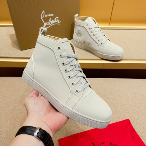 Christian Louboutin High Top Shoes For Men #1209929 $80.00 USD, Wholesale Replica Christian Louboutin High Top Shoes