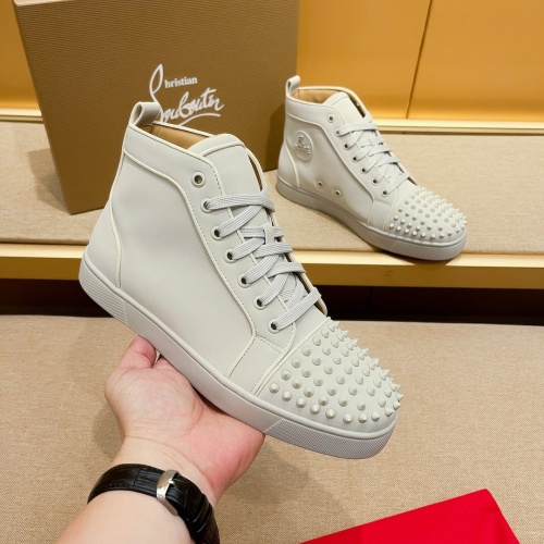 Christian Louboutin High Top Shoes For Men #1209933 $85.00 USD, Wholesale Replica Christian Louboutin High Top Shoes