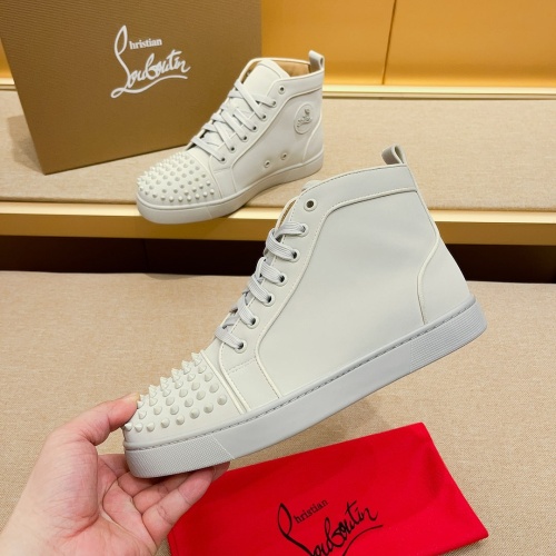 Replica Christian Louboutin High Top Shoes For Men #1209933 $85.00 USD for Wholesale