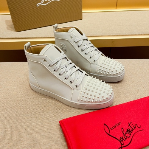 Replica Christian Louboutin High Top Shoes For Men #1209933 $85.00 USD for Wholesale