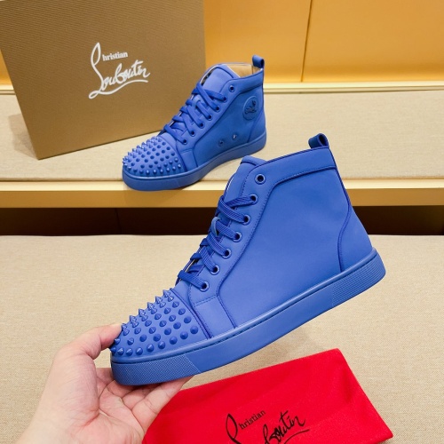 Replica Christian Louboutin High Top Shoes For Men #1209935 $85.00 USD for Wholesale