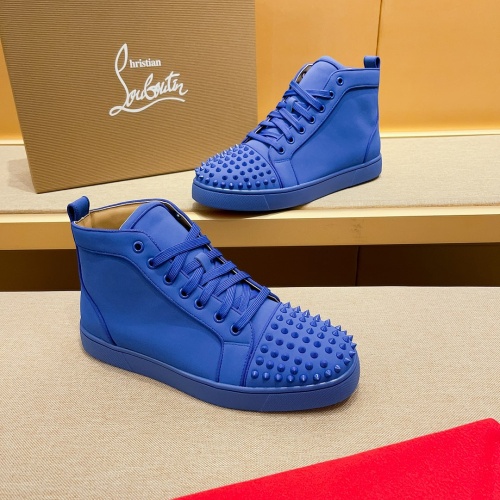 Replica Christian Louboutin High Top Shoes For Men #1209935 $85.00 USD for Wholesale