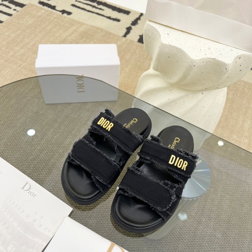 Replica Christian Dior Slippers For Women #1209959 $92.00 USD for Wholesale