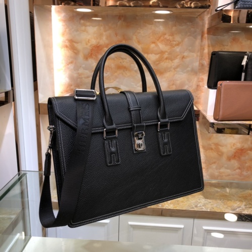 Replica Hermes AAA Man Handbags #1209982 $175.00 USD for Wholesale