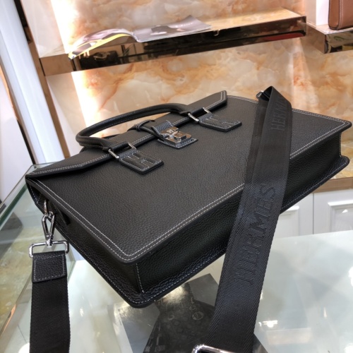 Replica Hermes AAA Man Handbags #1209982 $175.00 USD for Wholesale