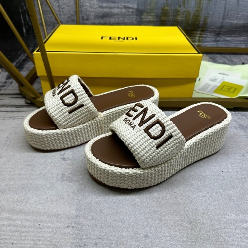 Fendi Slippers For Women #1210006 $88.00 USD, Wholesale Replica Fendi Slippers