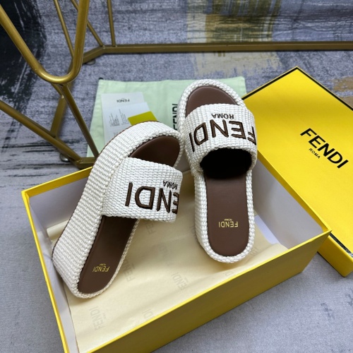 Replica Fendi Slippers For Women #1210006 $88.00 USD for Wholesale