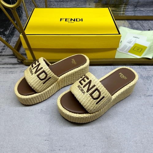 Fendi Slippers For Women #1210007 $88.00 USD, Wholesale Replica Fendi Slippers