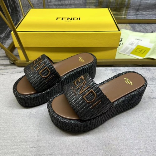 Fendi Slippers For Women #1210008 $88.00 USD, Wholesale Replica Fendi Slippers