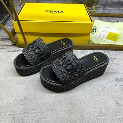 Fendi Slippers For Women #1210012 $85.00 USD, Wholesale Replica Fendi Slippers