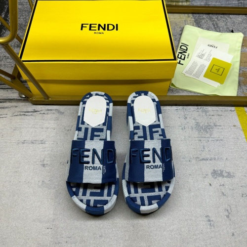 Replica Fendi Slippers For Women #1210013 $85.00 USD for Wholesale