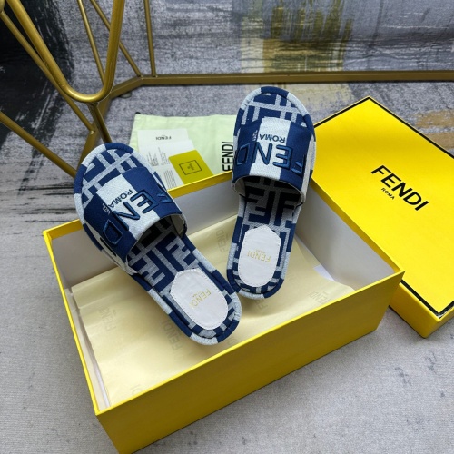 Replica Fendi Slippers For Women #1210013 $85.00 USD for Wholesale