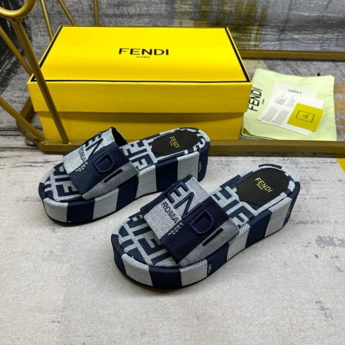 Fendi Slippers For Women #1210014 $85.00 USD, Wholesale Replica Fendi Slippers