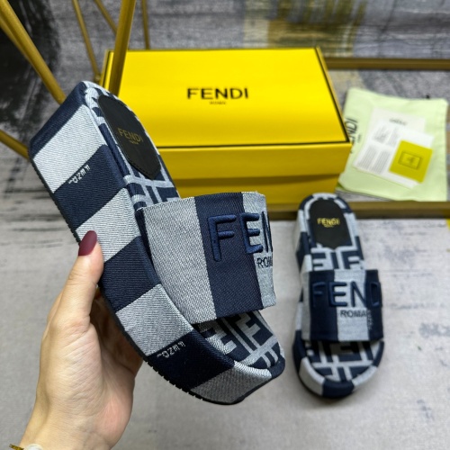 Replica Fendi Slippers For Women #1210014 $85.00 USD for Wholesale