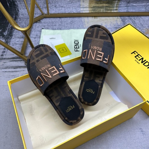 Replica Fendi Slippers For Women #1210017 $85.00 USD for Wholesale